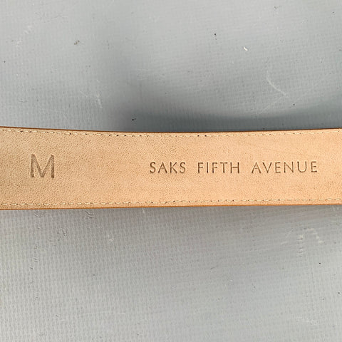 Ceinture en cuir cloutée dorée SAKS FIFTH AVENUE Taille M