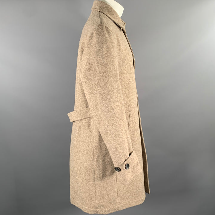 OLIVER SPENCER Size M Brown Wool Car Coat