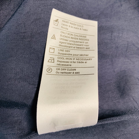 VINCE Top casual sin mangas de rayón gris carbón talla XS