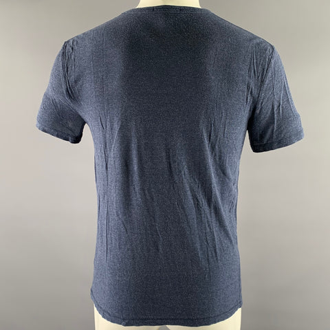 ALEXANDER WANG Size XS Navy Textured Silk Rayon Muscle T-shirt