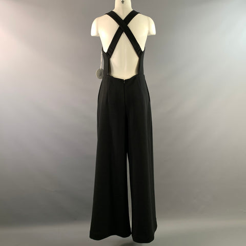 STAUD Size 10 Black Polyester Overalls & Jumpsuits