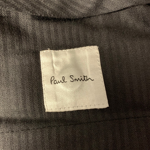 PAUL SMITH Size 42 Navy Blue Window Pane Wool Notch Lapel Suit