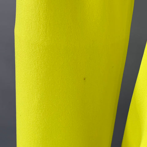 NORMA KAMALI Size S Yellow Neon Polyester Crew Neck Casual Top