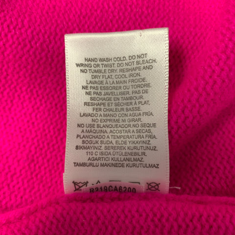 TIBI Size XS Pink Cashmere Knitted Turtleneck Sweater
