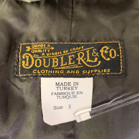 RRL by RALPH LAUREN Size M Brown Olive Glen Check Wool Overcoat