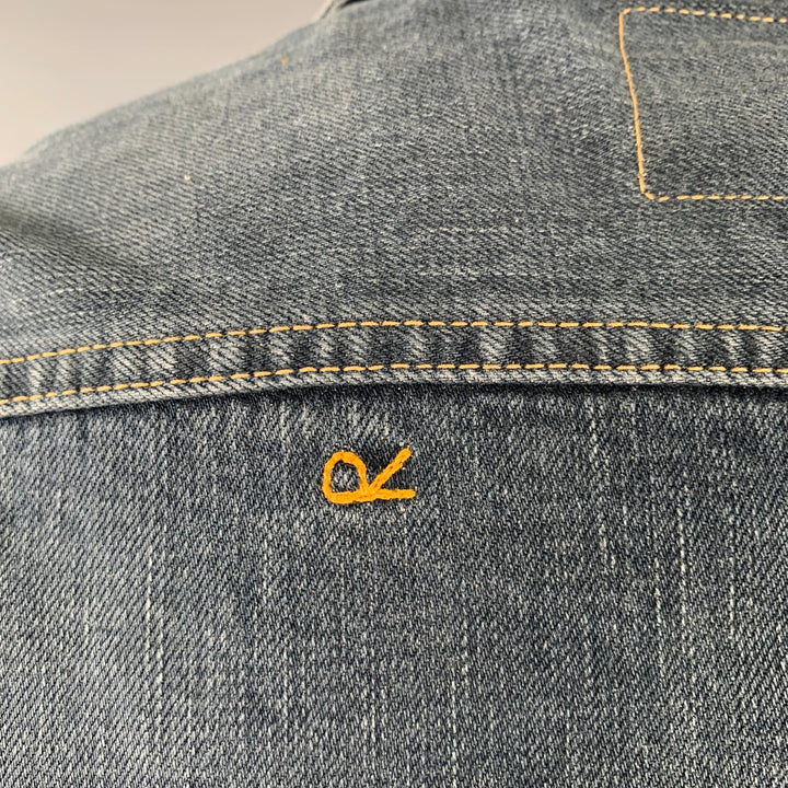 45rpm Size XL Indigo Wash Cotton Denim Trucker Jacket