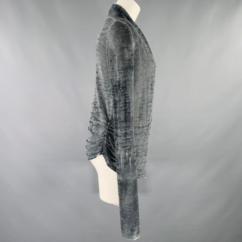 AVANT TOI Cardigan ouvert chiné en lin gris anthracite taille M