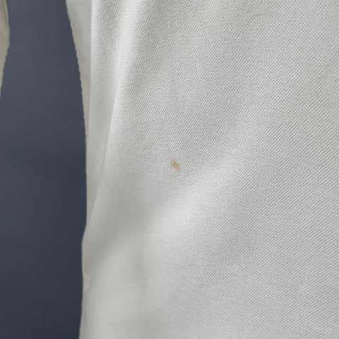 SAULT Size S White Cotton One Pocket Long Sleeve Shirt