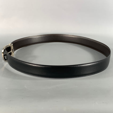 FERRAGAMO Size 40 Black Leather Belt