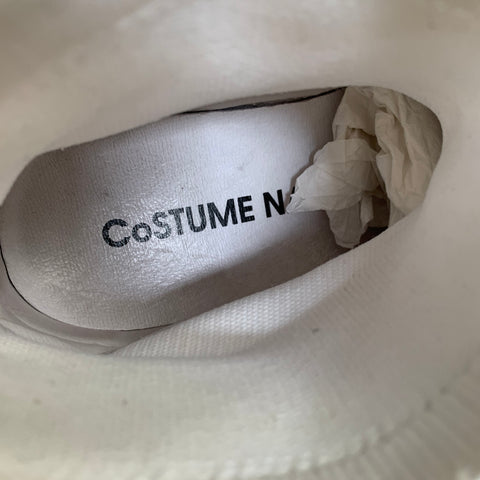 CoSTUME NATIONAL Size 9 White Fabric Pull On Boots