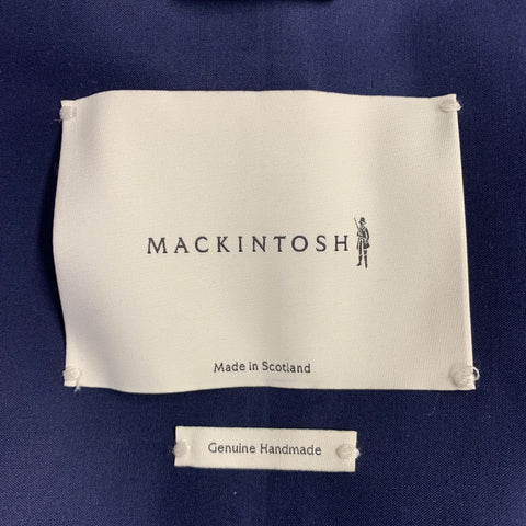MACKINTOSH Size 42 Grey Khaki Navy Color Block Hooded Coat