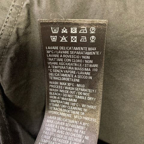 BALENCIAGA Size M Black Cotton Wrap Shirt
