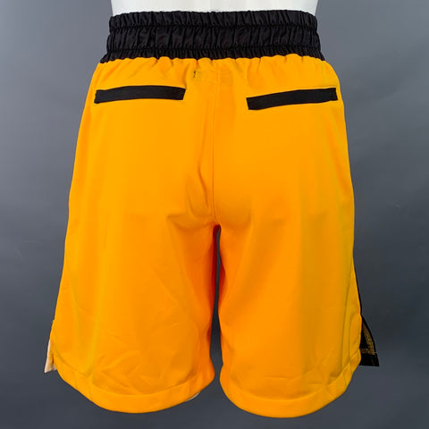 DANIEL PATRICK Size M Yellow Black White Color Block Polyester Drawstring Shorts