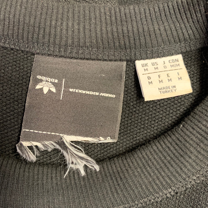 ALEXANDER WANG Size M Black Red Graphic Cotton Crew Neck Sweatshirt