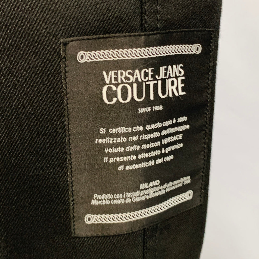 VERSACE JEANS COUTURE Size L Black Polyester Blend Pleated Casual Pants