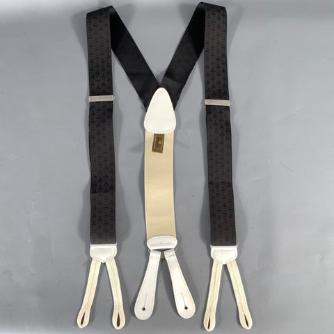 TRAFALGAR Black White Insect Suspenders