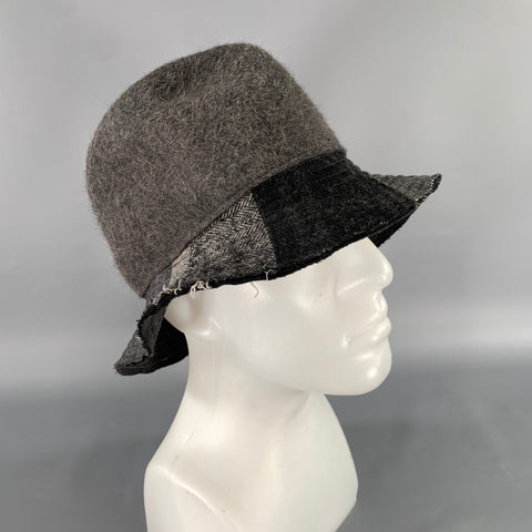 ALBERTUS SWANEPOEL Grey Navy Felt Hats