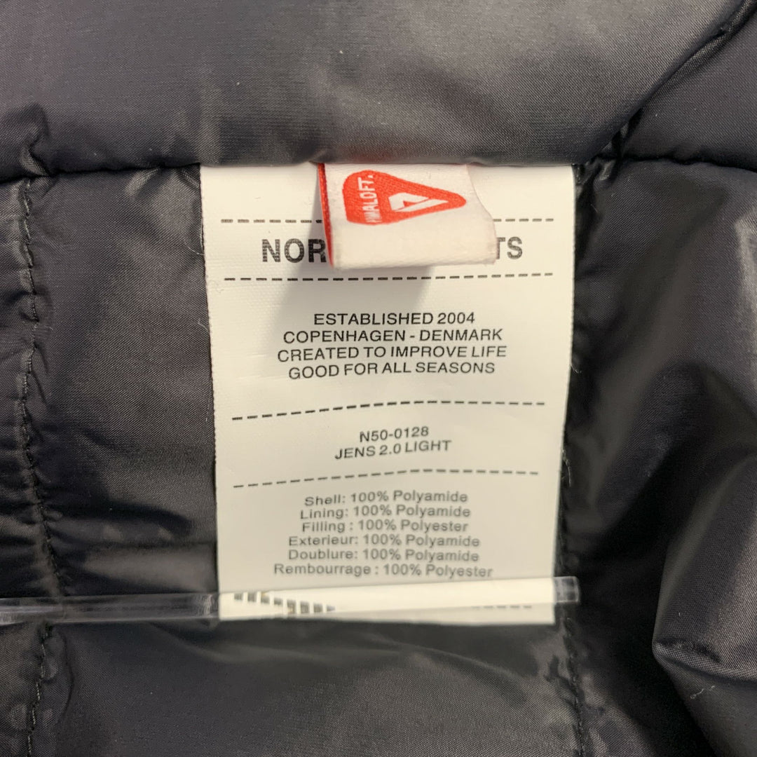 NORSE PROJECTS Size XL Black Solid Polyamide Shirt Jacket Jacket