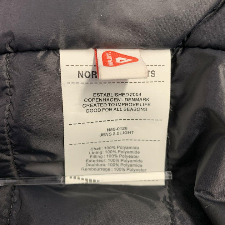 NORSE PROJECTS Size XL Black Solid Polyamide Shirt Jacket Jacket