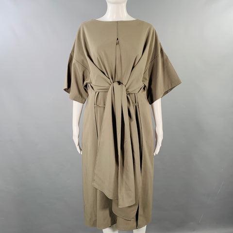 YANTOR SS20 Size M Grey Short Sleeve Midi Dress