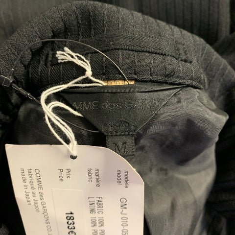 COMME des GARCONS Size M Black Polyester Straps Jacket