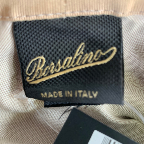 BORSALINO Size 7.75 Blue Light Blue Geometric Cotton Hats