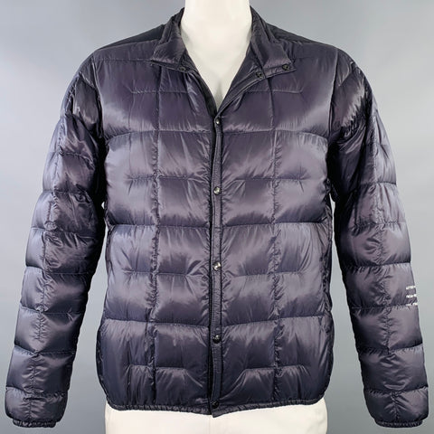MONCLER GENIUS x FRAGMENT FW18 Size L Black White Nylon Quilted Jacket