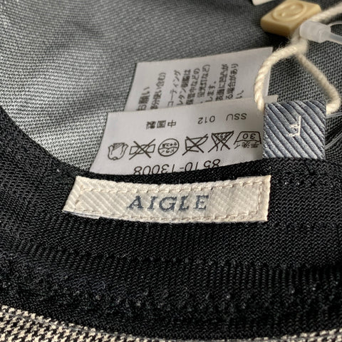 AIGLE Size S Grey Houndstooth GORE-TEX Fedora Hat