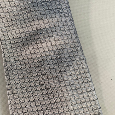 MASSIMO BIZZOCCHI Grey Slate Jacquard Silk Tie