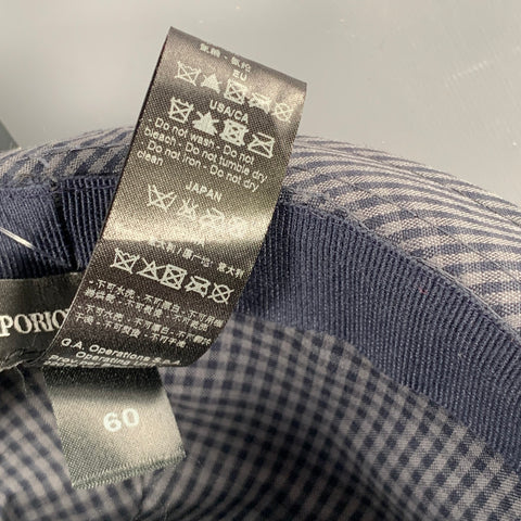 EMPORIO ARMANI Navy Grey Cotton Blend Hats