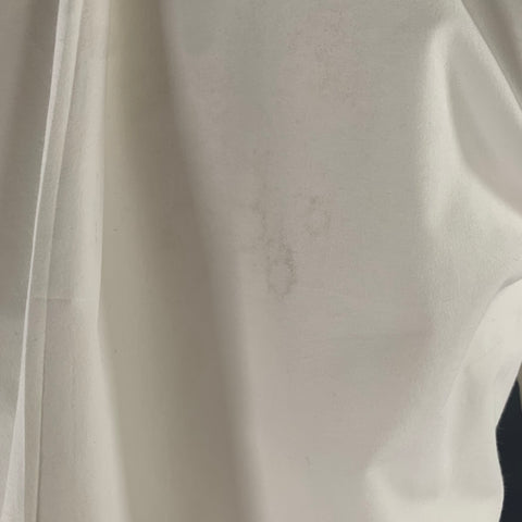 SACAI Size XS White Embroidery Cotton Button Down Long Sleeve Shirt