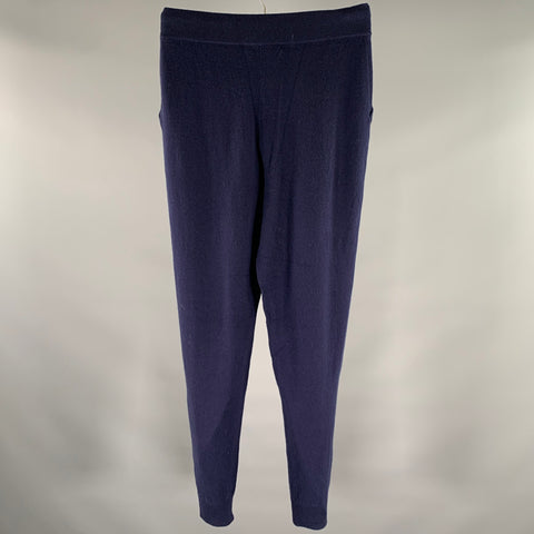 RALPH LAUREN Size S Navy Knit Cashmere Blend Sweatpants