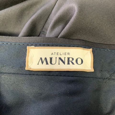 ATELIER MUNRO Size 32 Navy Wool Slim Fit Dress Pants