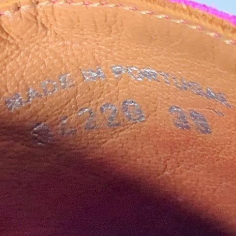 ECKHAUS LATTA Size 9 Pink Fuchsia Suede Mules Flats