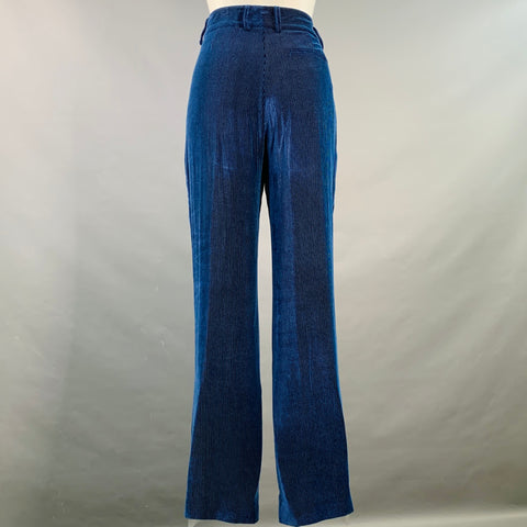 SIES MARJAN Size 6 Navy Blue Corduroy Straight Zip Fly Dress Pants