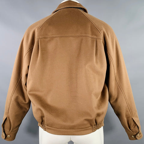GOLDEN BEAR Size M Tan Wool Zip Up Jacket