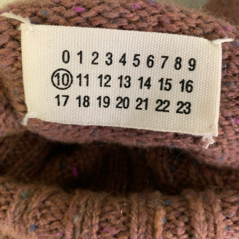 MAISON MARGIELA Size M Pink Mauve Wool Blend Turtleneck Pullover
