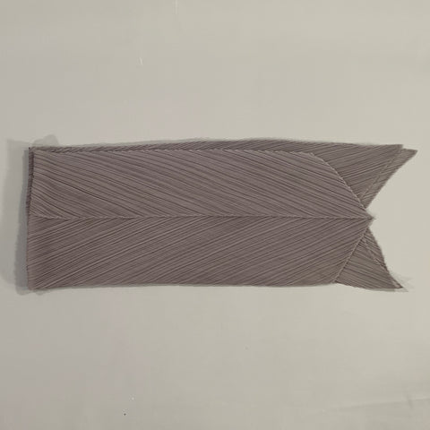 PLEATS PLEASE by ISSEY MIYAKE Grey Pleated Scarves & Shawls