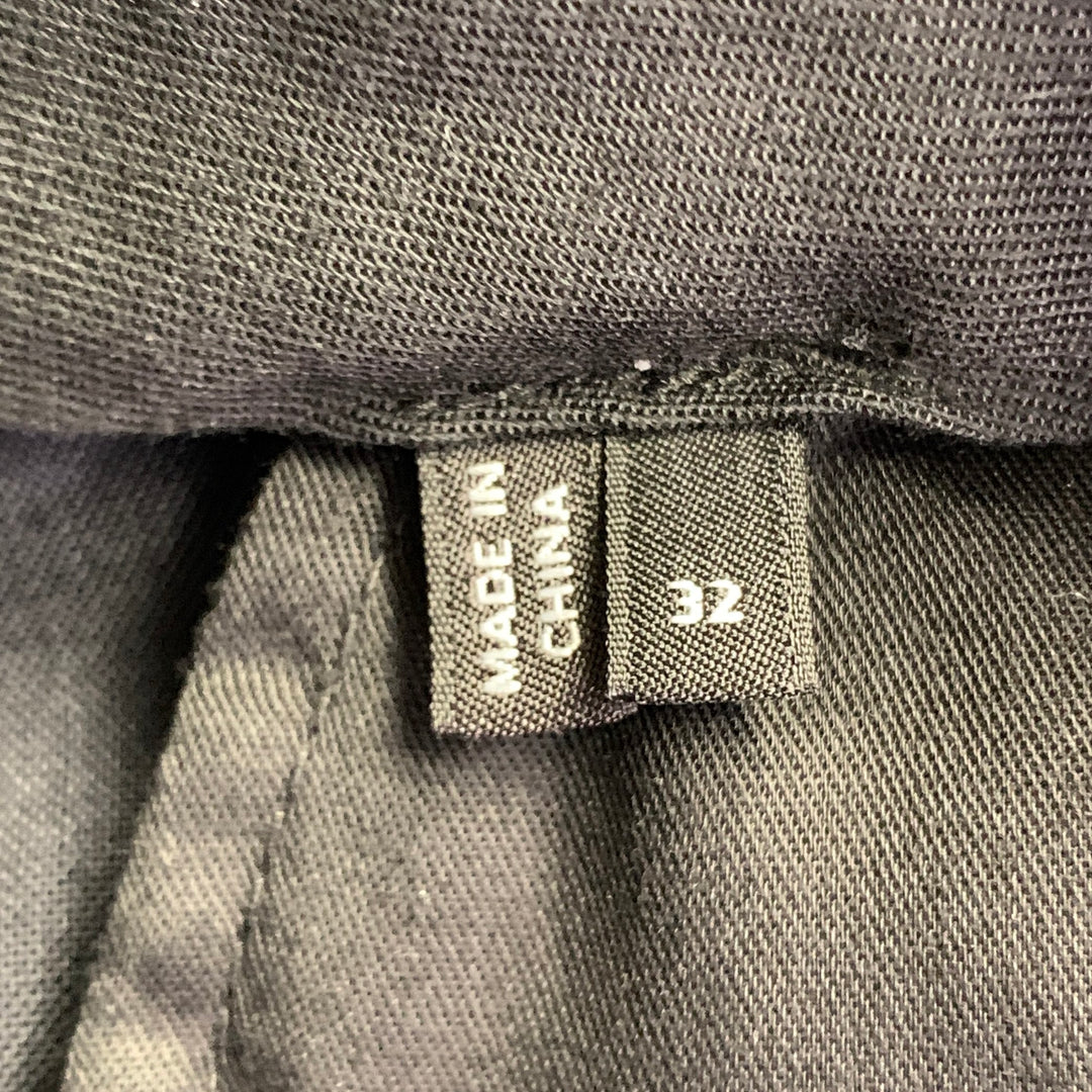 THEORY Size 40 Regular Black Wool Blend Notch Lapel Suit