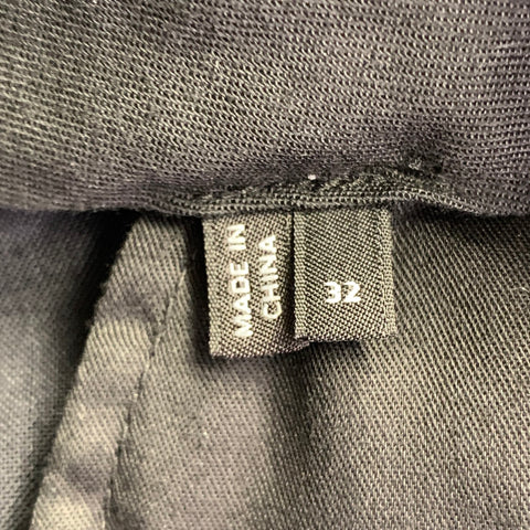 THEORY Size 40 Regular Black Wool Blend Notch Lapel Suit