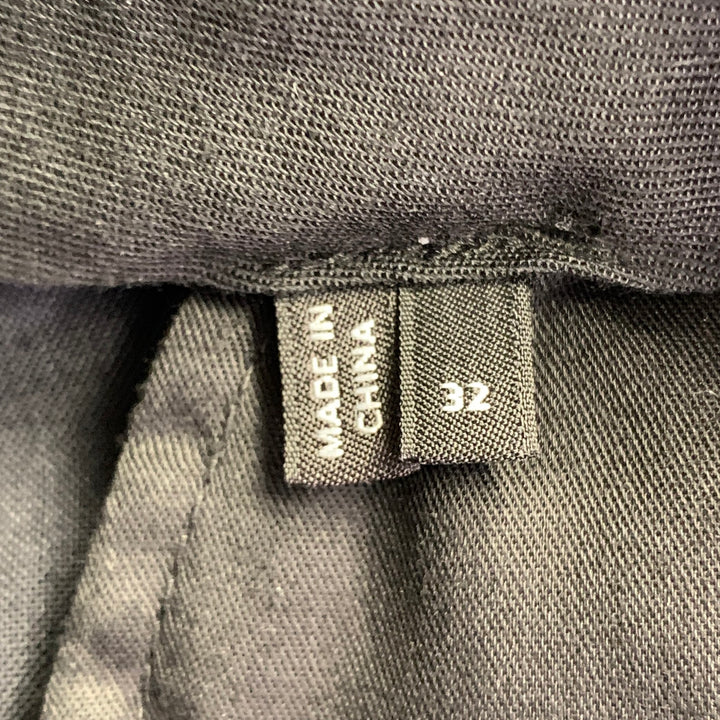 THEORY Size 40 Regular Black Wool Blend Notch Lapel Suit