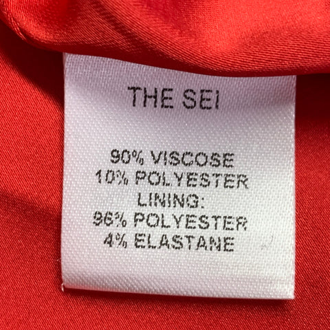 THE SEI Size 8 Pink Viscose Blend Halter Above Knee Dress