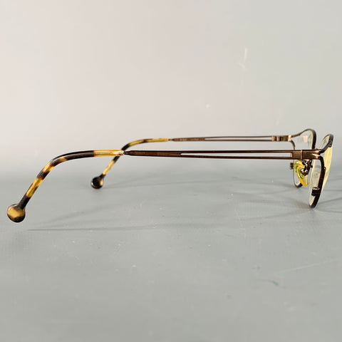 L.A.EYEWORKS Savana Monture de lunettes œil-de-chat écaille de tortue marron