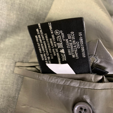 RALPH LAUREN SS2011 Chest Size 38 Grey Wool Double Breasted 31 31 Suit