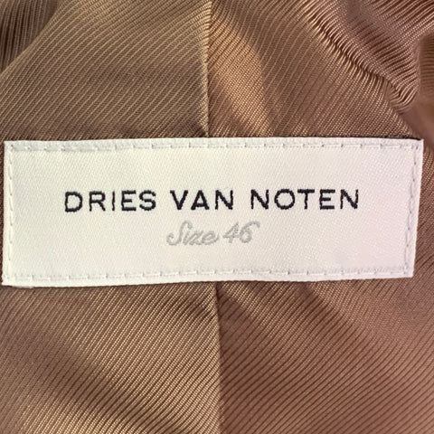 DRIES VAN NOTEN Size 36 Pink Viscose Single Breasted Notch Lapel Sport Coat