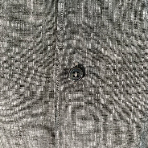ERMENEGILDO ZEGNA Size M Green Grey HeatherLong Sleeve Shirt