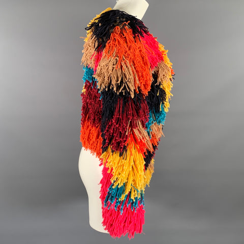 Veste à franges en polyester multicolore ALICE + OLIVIA taille S