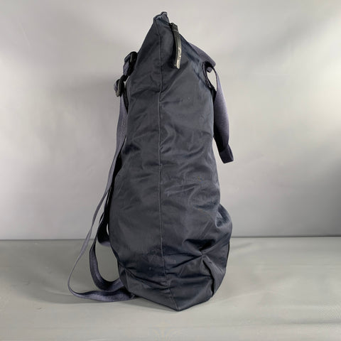 Y-3 Size One Size Navy Solid Nylon Backpack Bags