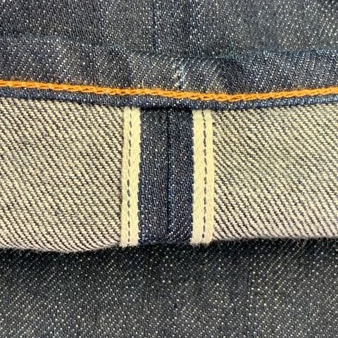 RAG & BONE Size 30 Navy Contrast Stitch Cotton Straight Selvedge Jeans