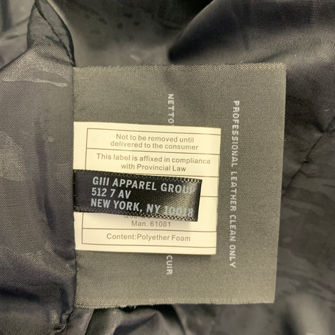 MARC NEW YORK Size M Black Leather Quilted Motorcycle Jacket
